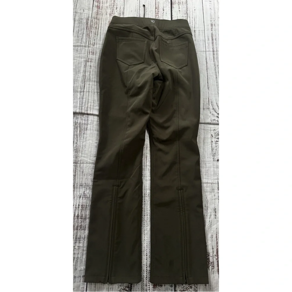 Kuhl Fleece Lined Frost Softshell Hiking Pants Olive Green NWOT Size 4 - Picture 2 of 10